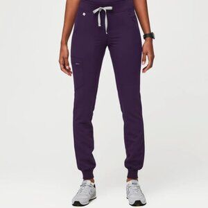 Figs Women's Technical Collection Medium Purple Jam Zamora Joggers Scrubs